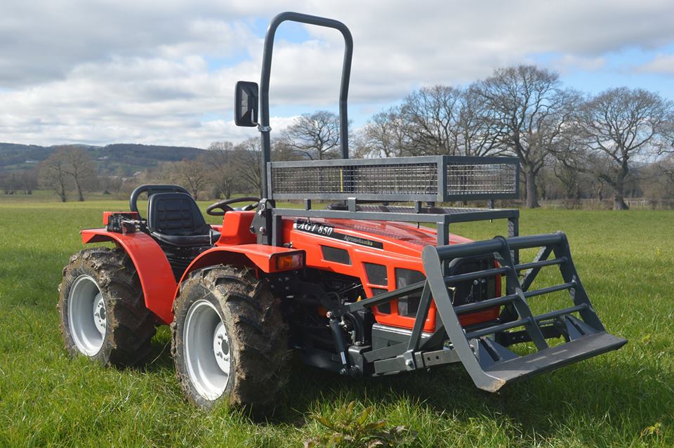 AGT850 with sump guard and logging blade